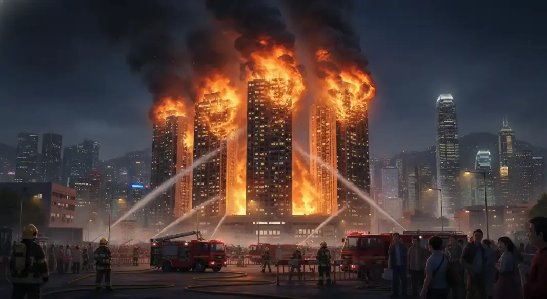 A massive fire at Hong Kong’s Wang Fuk Court has killed at least 55 people, displaced hundreds, and triggered a major investigation into unsafe renovation material.