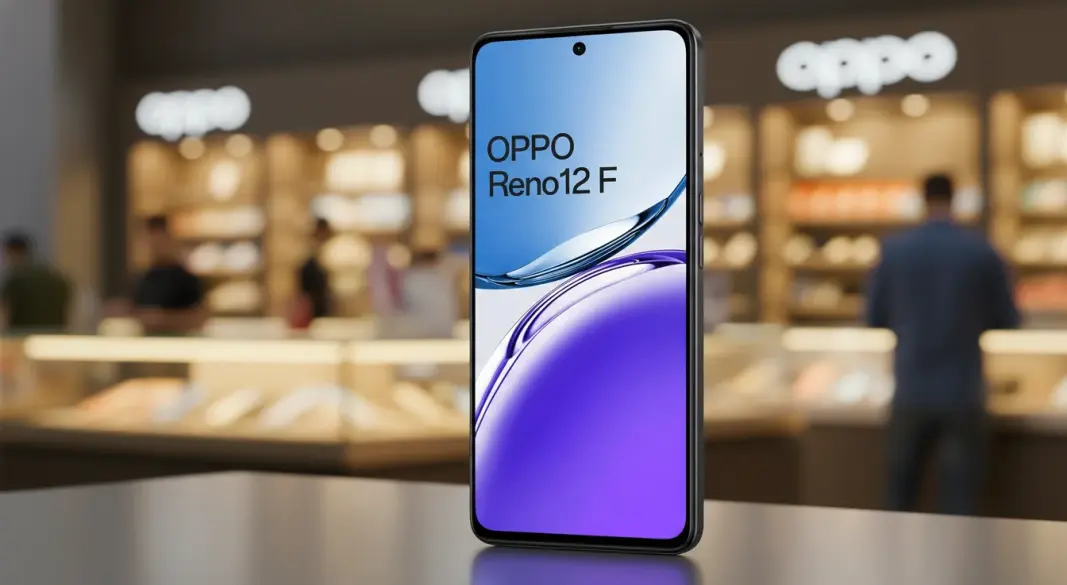 Oppo Reno 12F smartphone with AMOLED display and triple camera