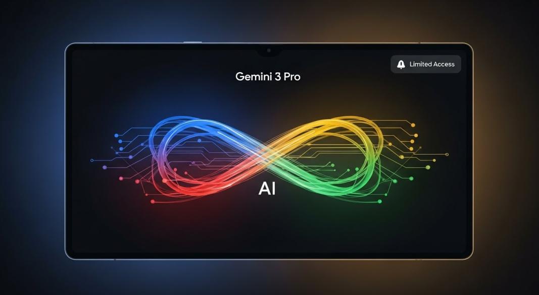 Google Gemini 3 Pro interface with access restriction notice