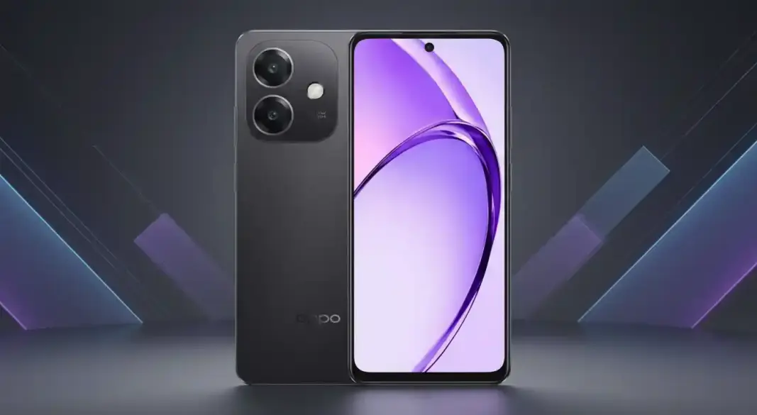 Oppo A3 smartphone showing display and camera design