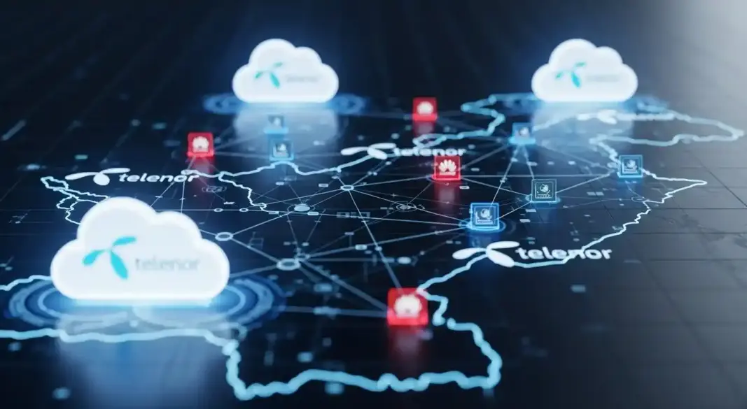 Telenor Pakistan and Huawei core cloud modernization network graphic