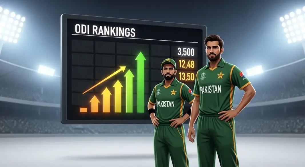 Babar Azam and Mohammad Rizwan have improved their positions in the latest ICC ODI rankings after Pakistan’s clean sweep against Sri Lanka.