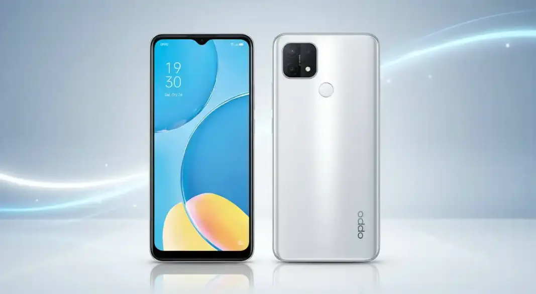 Oppo A15s smartphone design and display