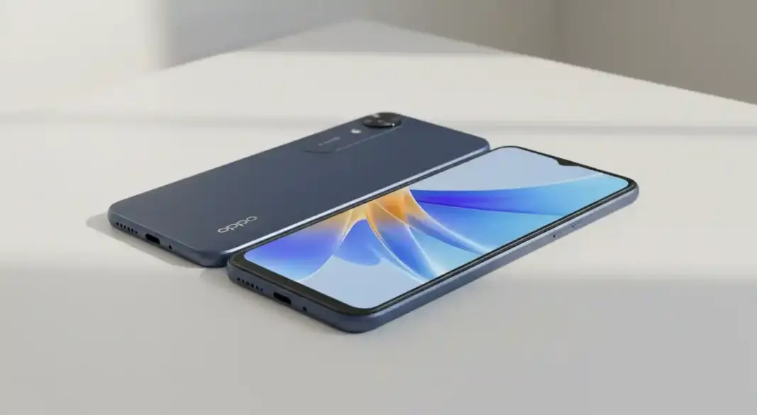 Oppo A17K smartphone design and display